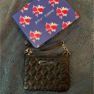 Black Betsy Johnson hand bag